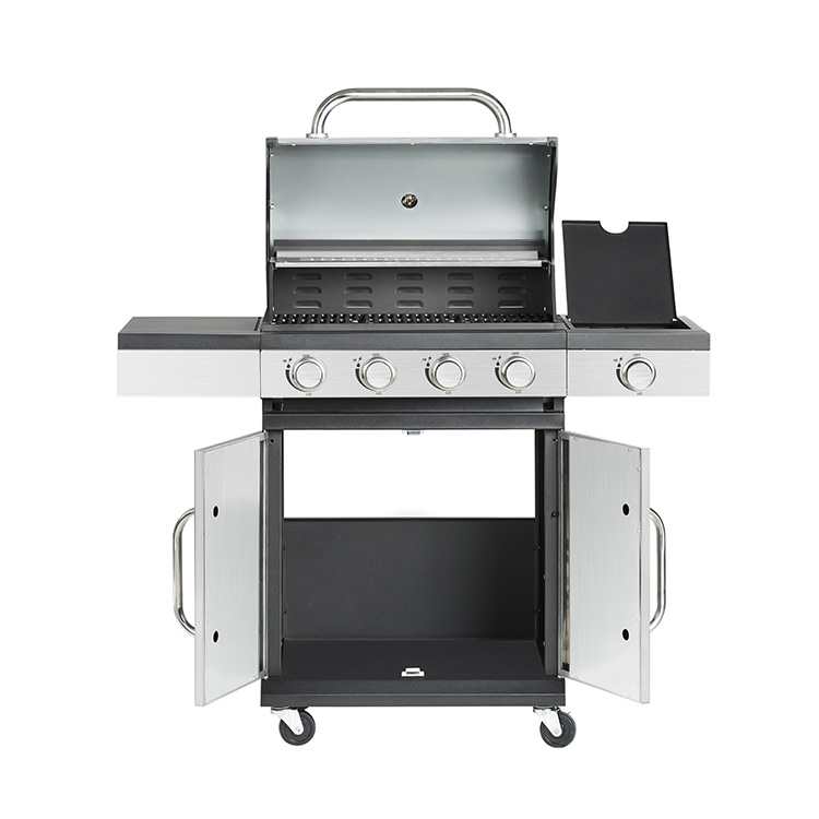 Roostevabast terasest gaasiga BBQ-grill